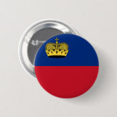 Flagge von Liechtenstein Button (Vorne & Hinten)