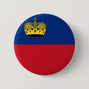 Flagge von Liechtenstein Button