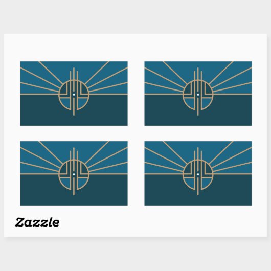 Flagge von Lincoln, Nebraska Rechteckiger Aufkleber (Blatt)