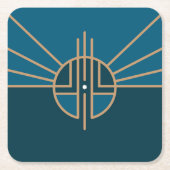 Flagge von Lincoln, Nebraska Rechteckiger Pappuntersetzer (Vorderseite)