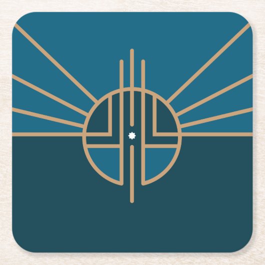 Flagge von Lincoln, Nebraska Rechteckiger Pappuntersetzer (Vorderseite)