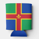 Flagge von Lincolnshire Can Cooler Dosenkühler (Rückseite)