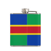 Flagge von Lincolnshire Hip Flask Flachmann (Rückseite)