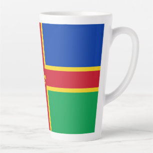 Flagge von Lincolnshire Latte Tasse