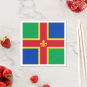Flagge von Lincolnshire Napkins Serviette (Beispiel)