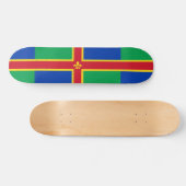 Flagge von Lincolnshire Skateboard (Horizontal)