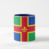 Flagge von Lincolnshire Tasse (Zentrum)