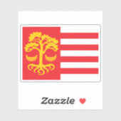 Flagge von Loksa, Estland Aufkleber (Blatt)