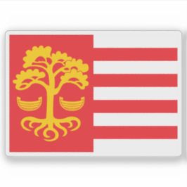 Flagge von Loksa, Estland Aufkleber