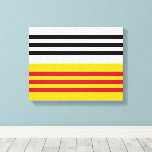 Flagge von Loon op Zand Leinwanddruck (Insitu (Holzboden))