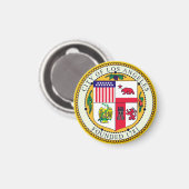 Flagge von Los Angeles, Kalifornien Magnet (Vorderseite/Rückseite)