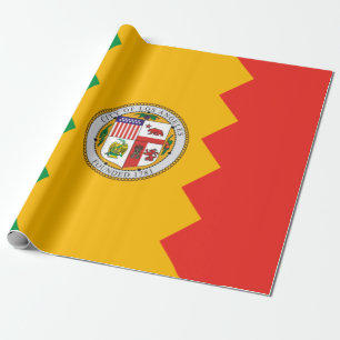 Flagge von Los Angeles (Kalifornien, USA) Geschenkpapier