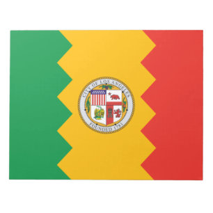 Flagge von Los Angeles (Kalifornien, USA) Notizblock