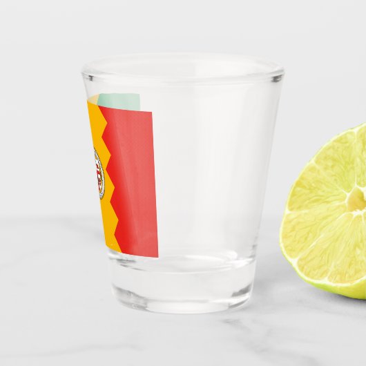 Flagge von Los Angeles (Kalifornien, USA) Schnapsglas (Rechts)