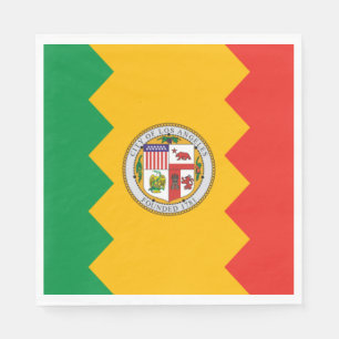 Flagge von Los Angeles (Kalifornien, USA) Serviette