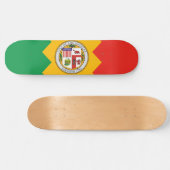 Flagge von Los Angeles (Kalifornien, USA) Skateboard (Horizontal)