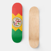 Flagge von Los Angeles (Kalifornien, USA) Skateboard (Vorderseite)
