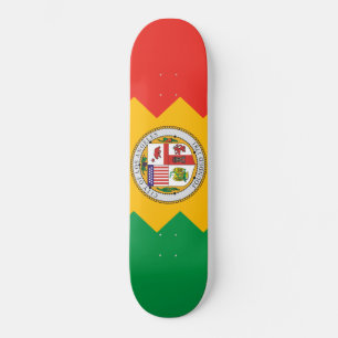 Flagge von Los Angeles (Kalifornien, USA) Skateboard