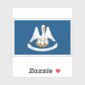 Flagge von Louisiana Aufkleber (Blatt)