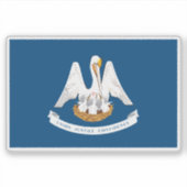 Flagge von Louisiana Aufkleber (Vorderseite)