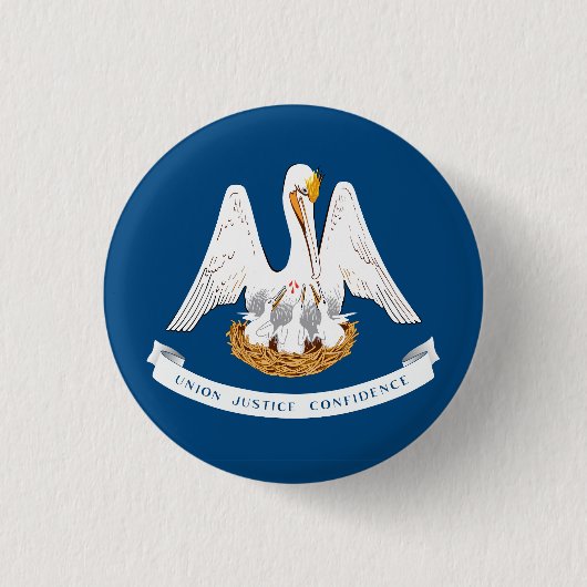 Flagge von Louisiana Button (Vorderseite)