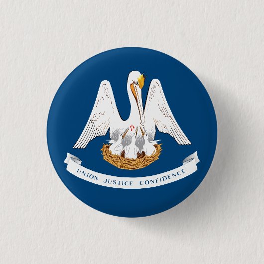 Flagge von Louisiana Button (Vorderseite)