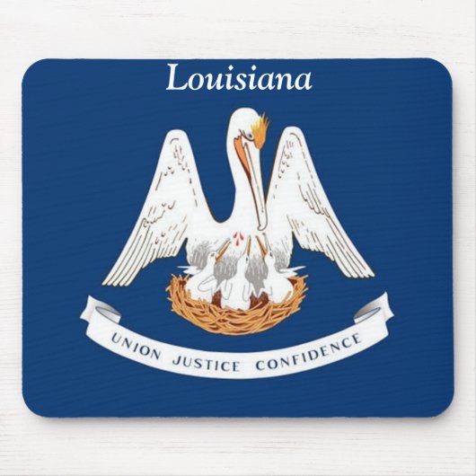 Flagge von Louisiana Mousepad (Vorne)
