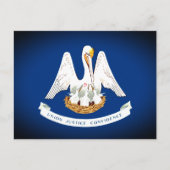 Flagge von Louisiana Postkarte (Vorderseite)
