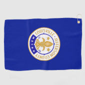 Flagge von Louisville (Kentucky) Golfhandtuch (Horizontal)