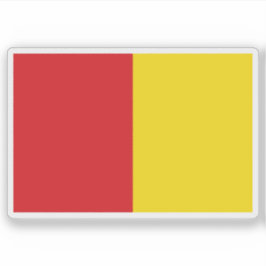 Flagge von Lüttich, Belgien Aufkleber
