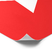 Flagge von Maastricht Poster (Ecke)