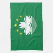 Flagge von Macao Geschirrtuch (Vertikal)