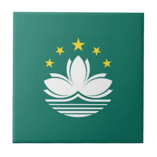 Flagge von Macau Fliese