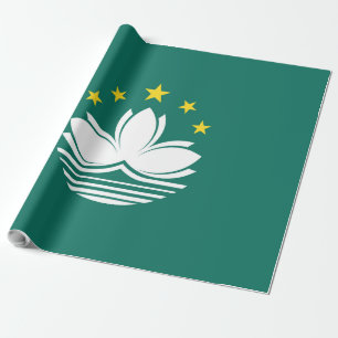Flagge von Macau Geschenkpapier