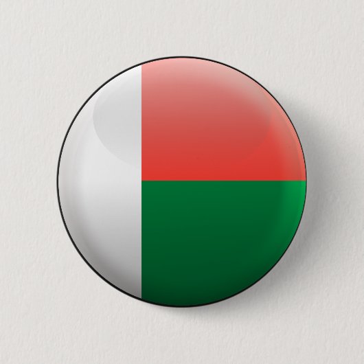Flagge von Madagaskar Button (Vorderseite)