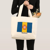 Flagge von Madeira Jumbo Stoffbeutel (Vorderseite (Produkt))