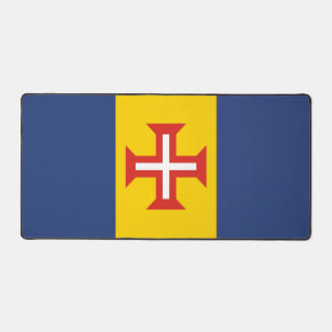 Flagge von Madeira, Portugal Schreibtischunterlage