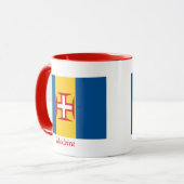 Flagge von Madeira Tasse (Vorderseite Links)