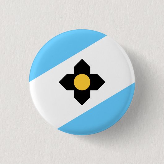 Flagge von Madison, Wisconsin Button (Vorderseite)