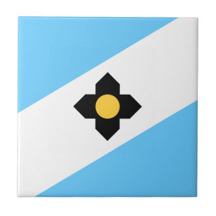 Flagge von Madison, Wisconsin Fliese