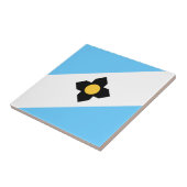 Flagge von Madison, Wisconsin Fliese (Seite)