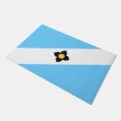 Flagge von Madison (Wisconsin) Fußmatte (Schrägansicht)