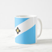 Flagge von Madison (Wisconsin) Kaffeetasse (VorderseiteRechts)