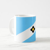 Flagge von Madison (Wisconsin) Kaffeetasse (Vorderseite Links)