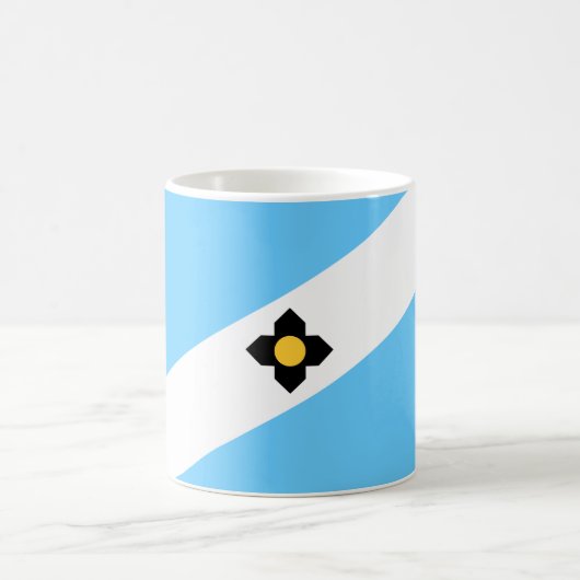 Flagge von Madison (Wisconsin) Kaffeetasse (Mittel)
