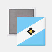 Flagge von Madison (Wisconsin) Magnet (Vorderseite/Rückseite)