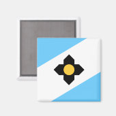 Flagge von Madison, Wisconsin Magnet (Vorderseite/Rückseite)