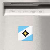 Flagge von Madison, Wisconsin Magnet (In Situ (Geschirrspüler))