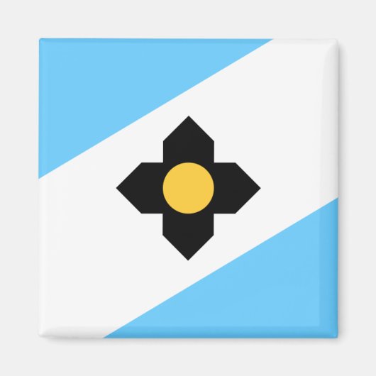 Flagge von Madison, Wisconsin Magnet (Vorne)