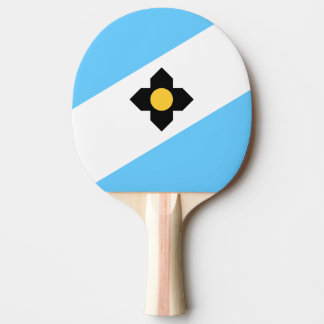 Flagge von Madison, Wisconsin Ping-Pong-Schläger Tischtennis Schläger